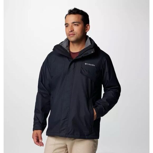 NEW Columbia Men’s Size Medium Bugaboo III Fleece Lined Interchange Jacket Black